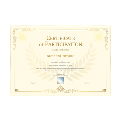 Offer Participation Certificates