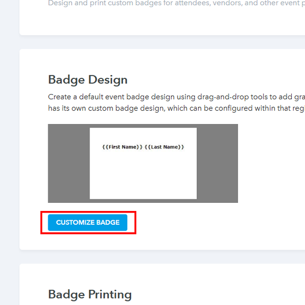 Customize badge