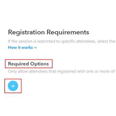 Allowed Registration Options