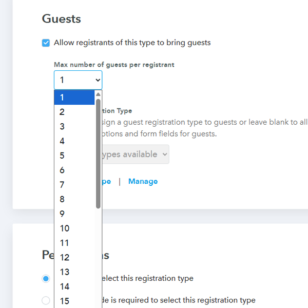 Set Guest Limits