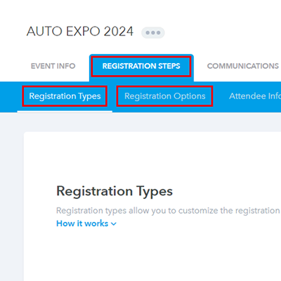 REGISTRATION STEPS