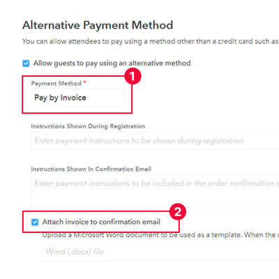 attach invoice to confirmation email